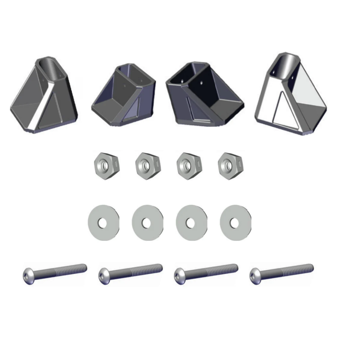 Front and Rear Foot Replacement Kit for Jumbo Step