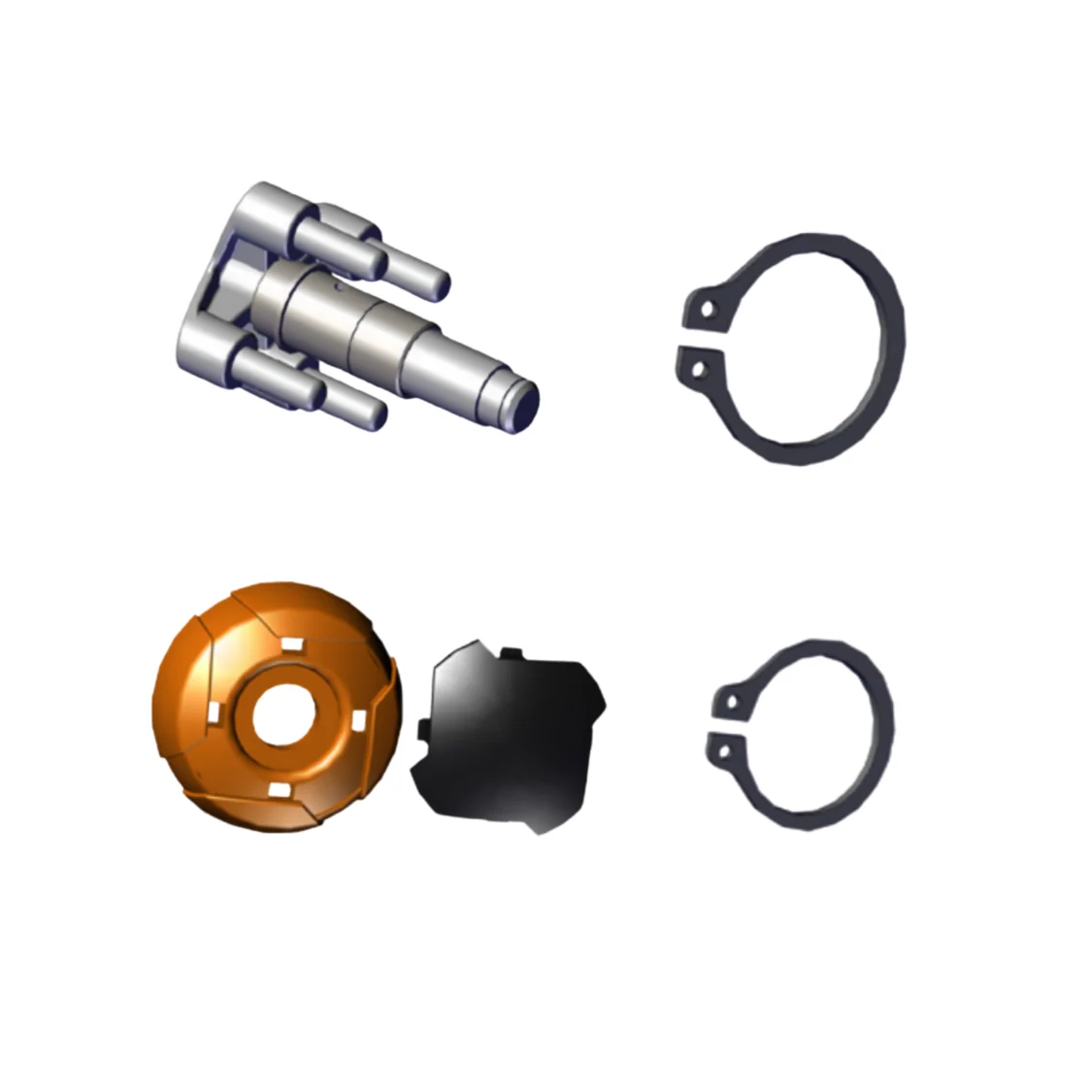 Hinge Lock Palm Button Kit